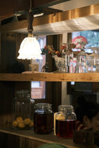 Jellyfish Glass Pendant Light, Clear or Amber Glass