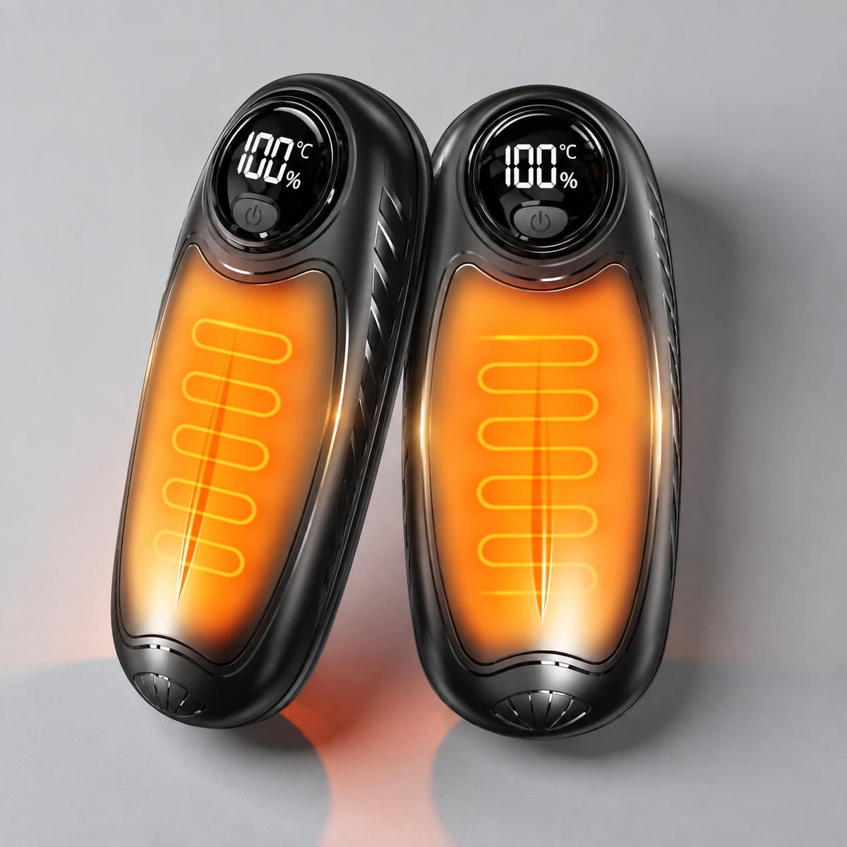 Rechargeable Hand Warmers, Set of 2 with 5 Heat Levels