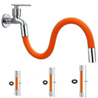 Flexible 360 Degree Tap Extender in Silicone and Stainless Steel