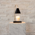 Marble-Effect Candle Warmer Lamp, Flameless Wax Melting