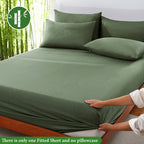 Bamboo Fibre Fitted Sheet, Breathable and Cooling, 90x200