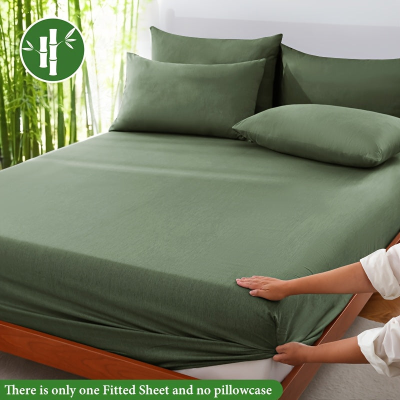 Bamboo Fibre Fitted Sheet, Breathable and Cooling, 90x200