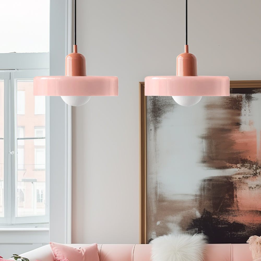 Double Glass Pendant Light 35 cm with G9 Fitting, Modern