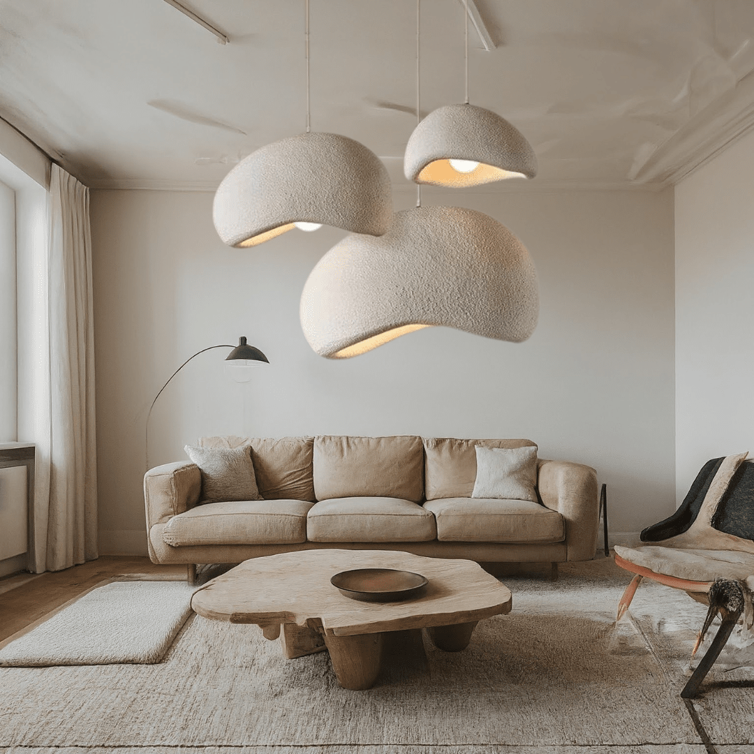 Dimmable Minimalist Pendant Light, 30-50cm, White or Grey