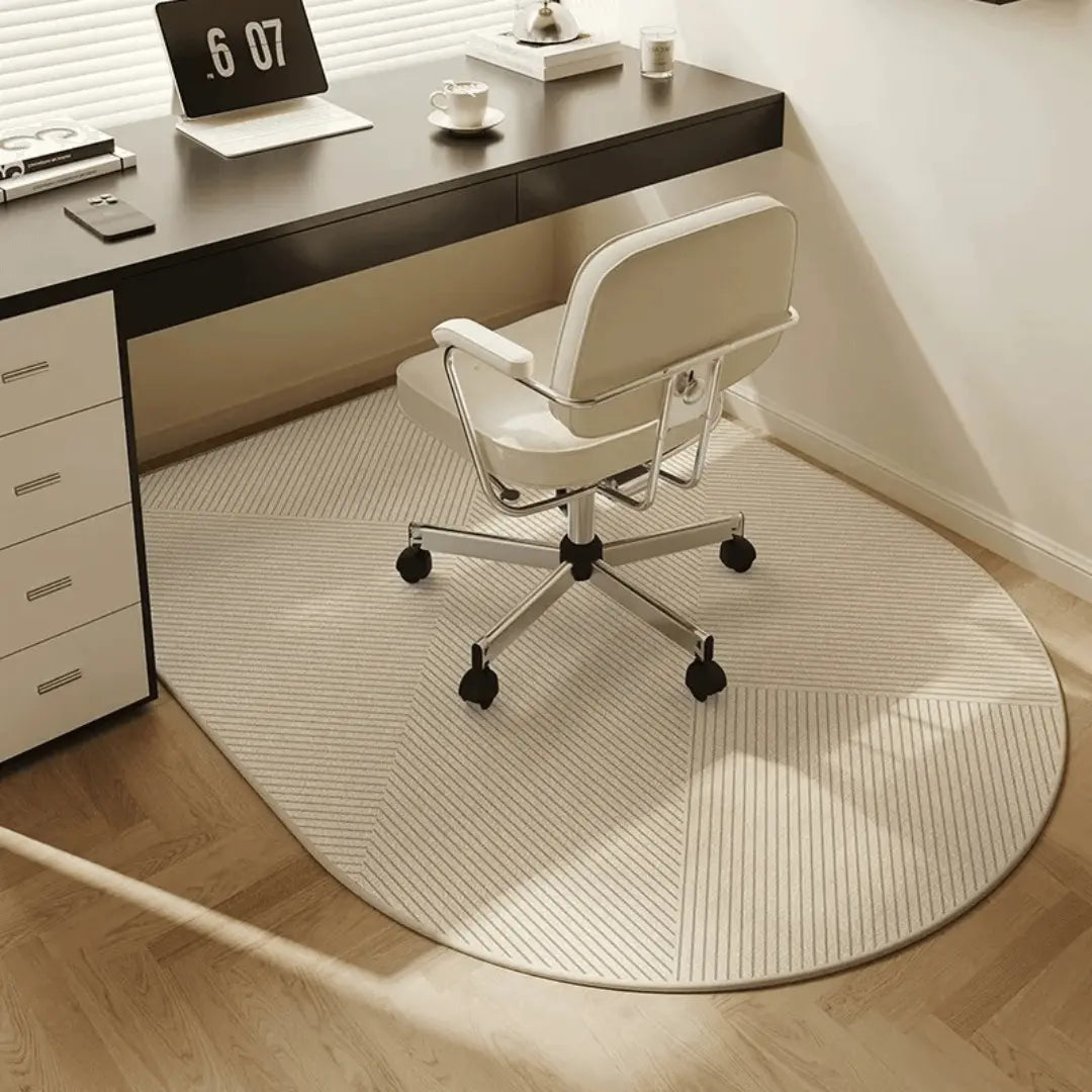 Textile Chair Mat for Desk Chairs, Non-Slip, Hard Floors