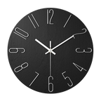 Silent Quartz Wall Clock 30cm, Minimal Design, 7 Colours