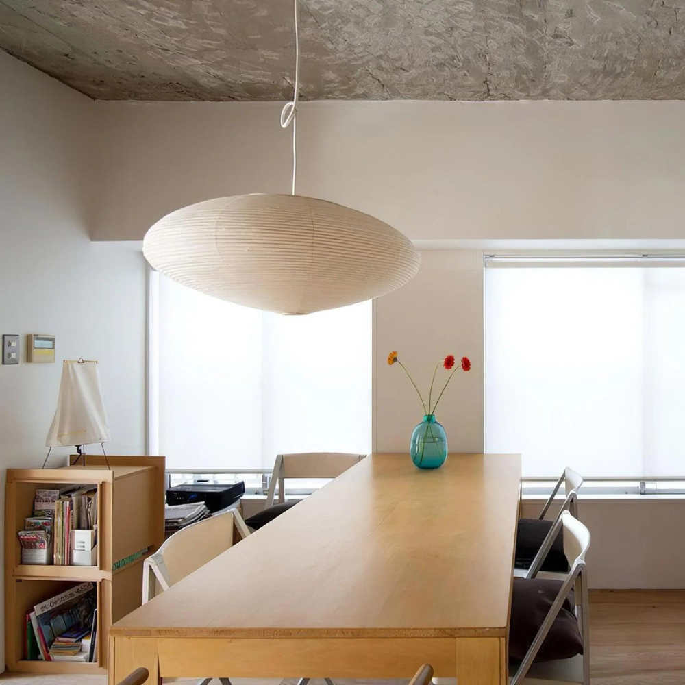 Mulberry Paper Japandi Ceiling Light, 50 or 60cm, LED