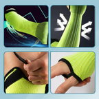 Cut-Resistant Work Arm Sleeves, 40 cm, Hook and Loop