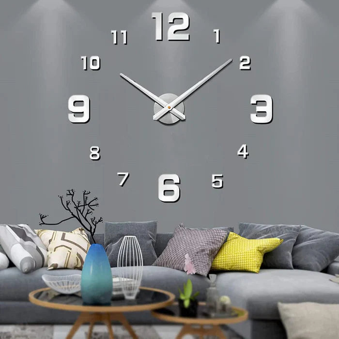 Oversized Design Wall Clock, Silent Movement, 40-130cm