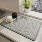 Silicone Draining Mat with Mandala Pattern, Three Sizes