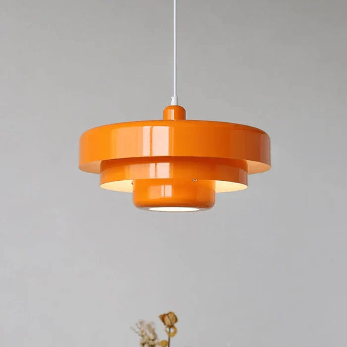 Retro Metal Pendant Light with Integrated LED, Warm White 3000K