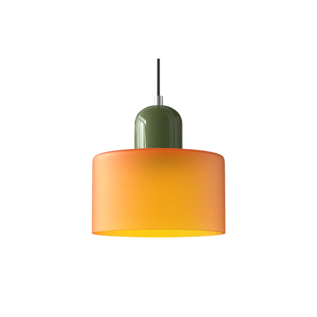 Retro Glass Pendant Light, E27, Adjustable Drop to 150cm
