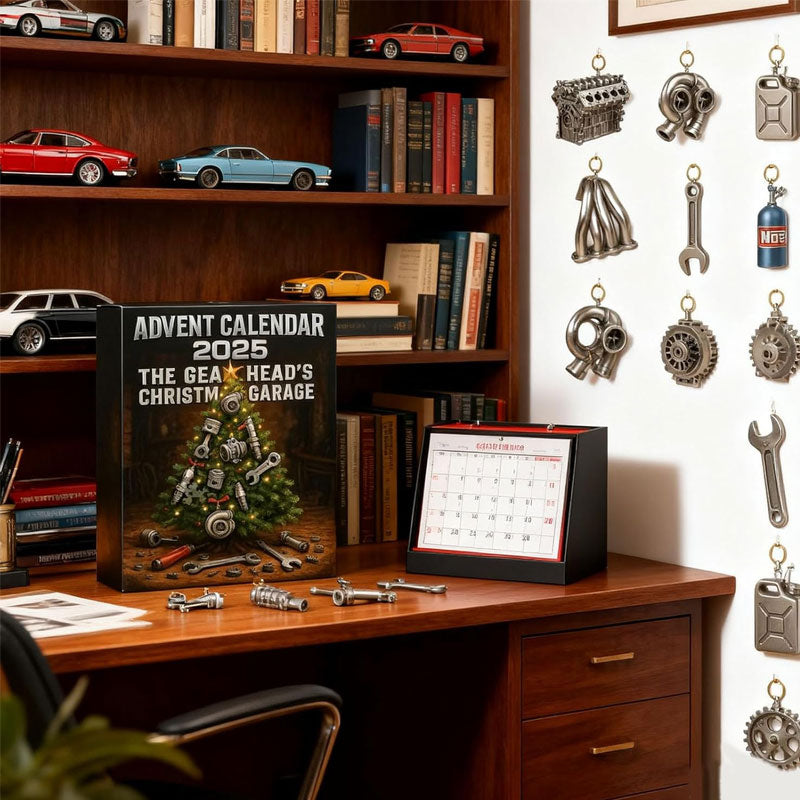 Garage Theme Advent Calendar, 24 Miniature Workshop Pieces