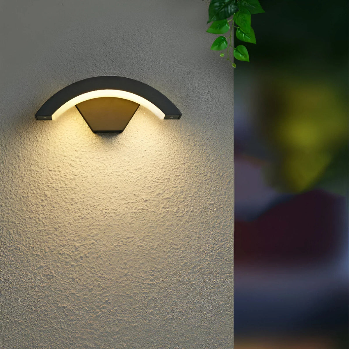 Outdoor Wall Light with Motion Sensor, Weather-Resistant LED