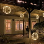 Foldable LED Metal Globe Light 30cm, Cordless, Two Modes