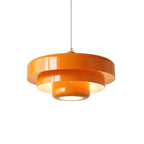 Layered Metal Pendant Light, Bauhaus Style, Five Colours