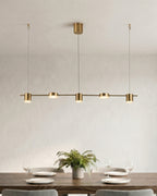 Linear LED Pendant Light with Acrylic Diffuser, Dimmable