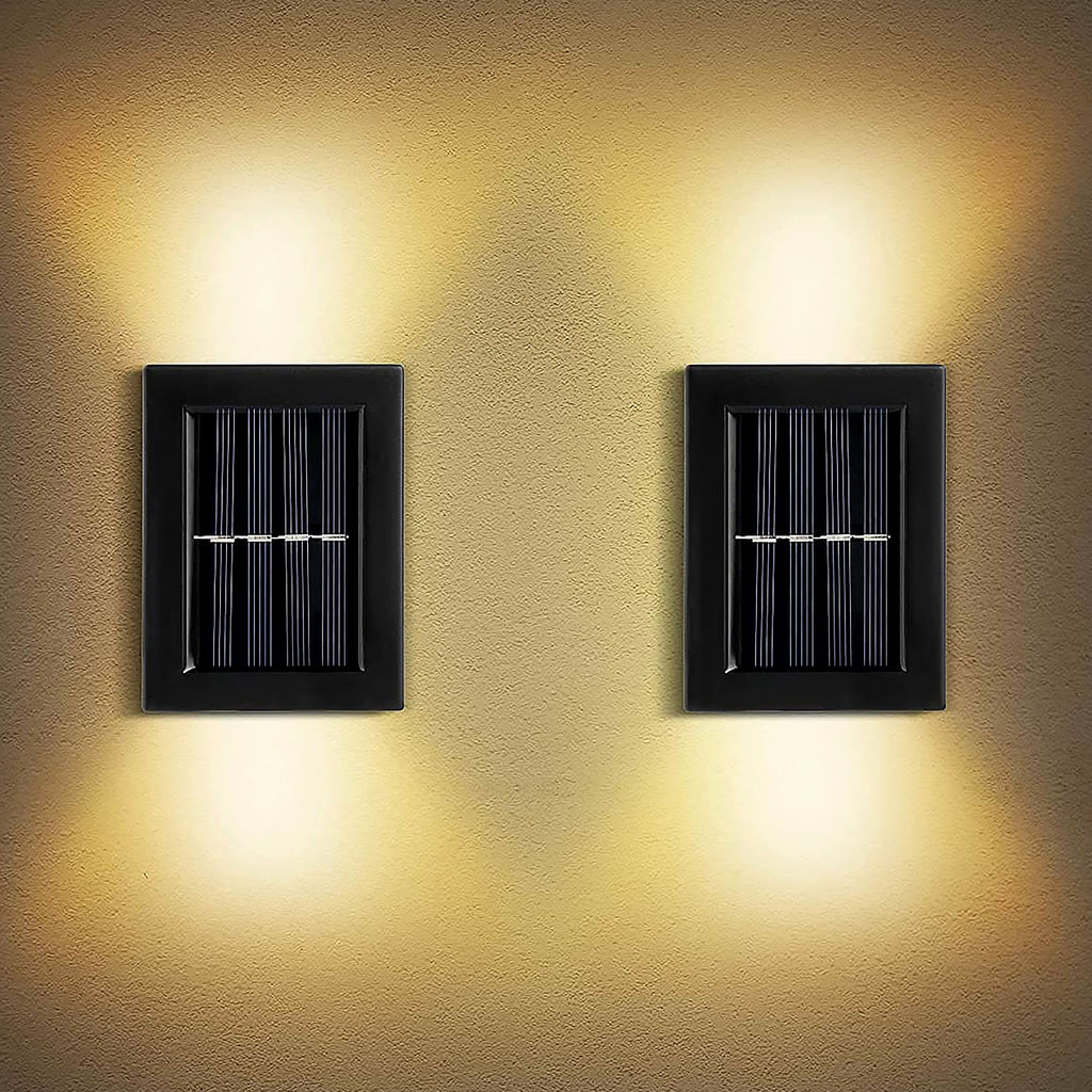 Solar Up and Down Wall Light, Warm White LED, IP44
