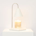Marble-Effect Candle Warmer Lamp, Flameless Wax Melting