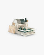 Carbon Steel Dish Rack with 360 Degree Swivel Spout, 1 or 2 Tiers