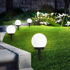 Solar Globe Garden Lights, Set of 3, Waterproof Path Lighting