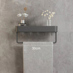 Bathroom Wall Shelf with Towel Rail, 30 to 60 cm