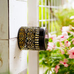 Solar Peony Shadow Wall Lights, Set of 2, Iron, Adhesive