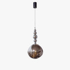 Sculptural Melt Pendant Light in Silver or Smoke Grey, 2 or 5 Globes