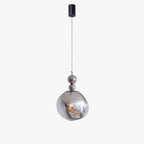 Sculptural Melt Pendant Light in Silver or Smoke Grey, 2 or 5 Globes
