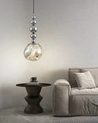 Sculptural Melt Pendant Light in Silver or Smoke Grey, 2 or 5 Globes