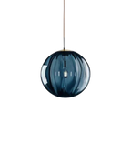 Textured Glass Globe Pendant Light, Adjustable Drop