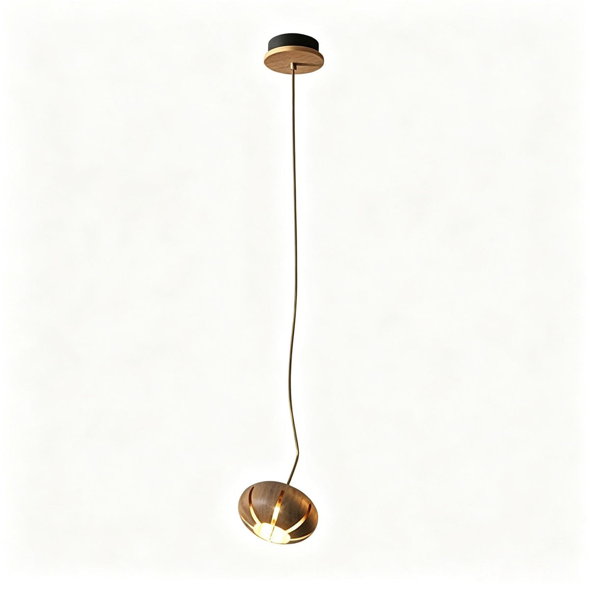 Wooden Cluster Chandelier with Multiple Lights, Warm White