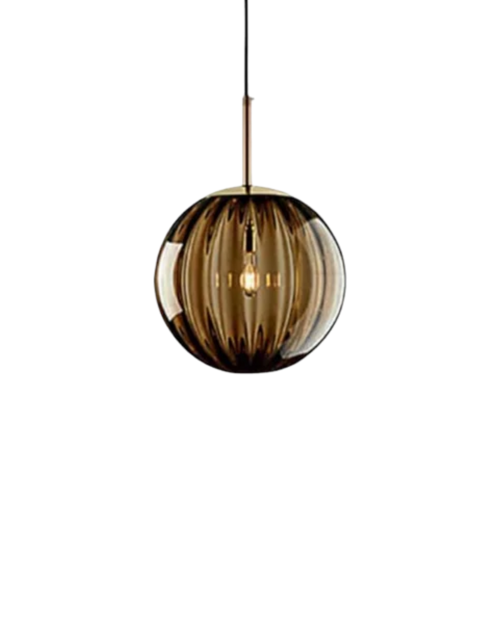 Textured Glass Globe Pendant Light, Adjustable Drop