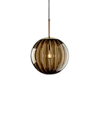Textured Glass Globe Pendant Light, Adjustable Drop