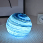 Glass Moon Lamp with Remote and 16 Colours, 12 or 15 cm