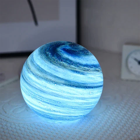 Glass Moon Lamp with Remote and 16 Colours, 12 or 15 cm