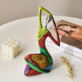 Abstract Female Figure Sculpture in Resin, Hand-Finished