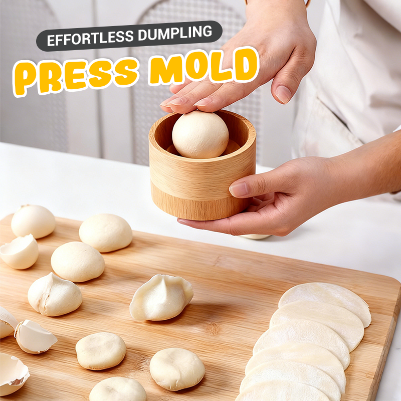 Wooden Dough Press for Dumplings, Pasta and Pastry