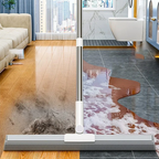 Floor Squeegee with Rubber Blade and TPE Brushes, 30 or 50 cm