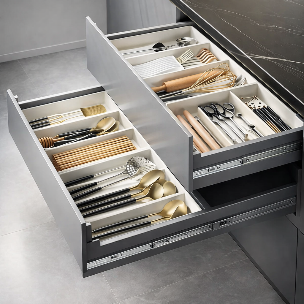 Expandable Drawer Organiser for Kitchen, Desk and Bathroom