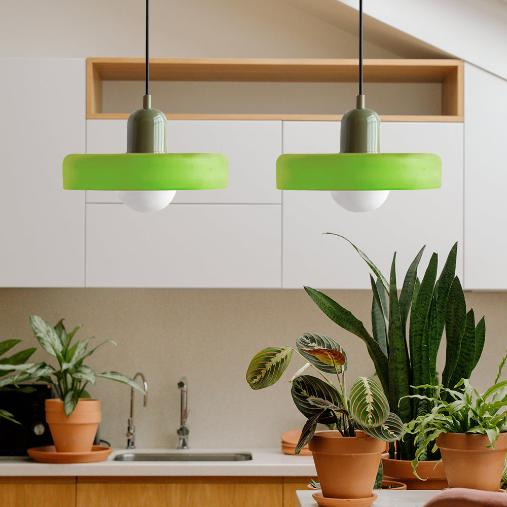 Double Glass Pendant Light 35 cm with G9 Fitting, Modern