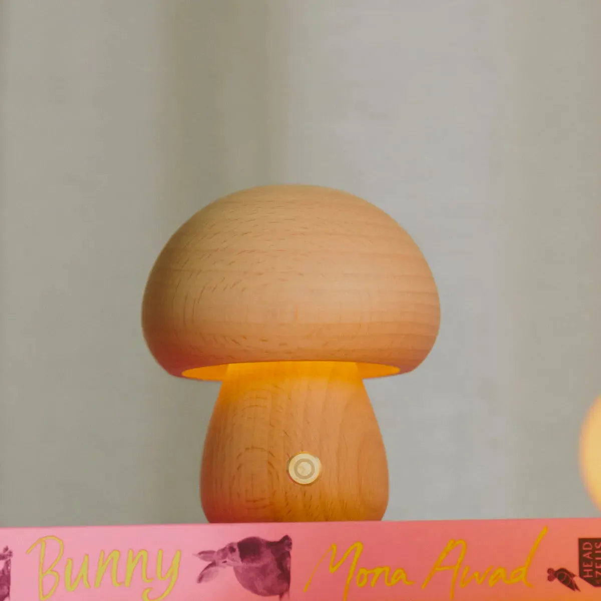 Rechargeable Wooden Table Lamp, Touch Dimmer, Beech or Walnut
