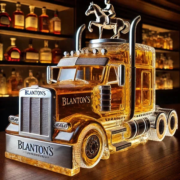 Truck-Shaped Glass Decanter 380 ml for Whisky and Spirits