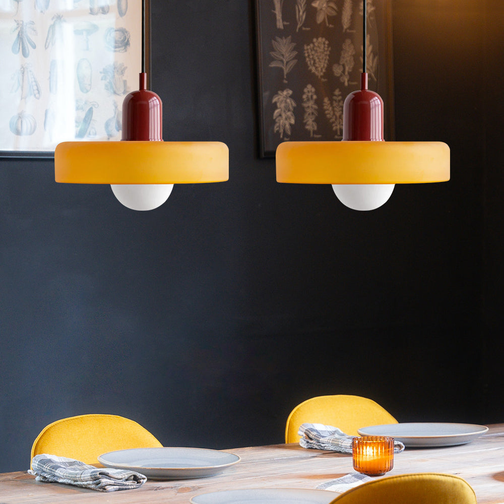 Double Glass Pendant Light 35 cm with G9 Fitting, Modern