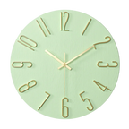 Silent Quartz Wall Clock 30cm, Minimal Design, 7 Colours
