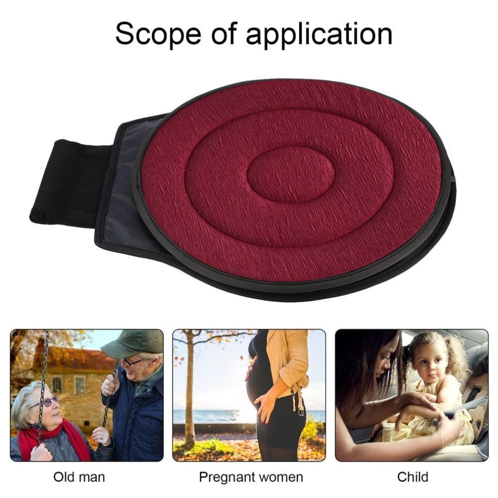 360 Degree Swivel Seat Cushion with Memory Foam, Non-Slip