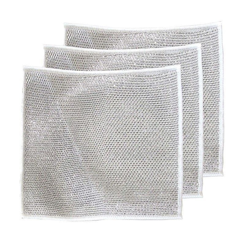 Nylon Microfibre Dish Cloths, Non-Scratch, Packs of 3 to 40