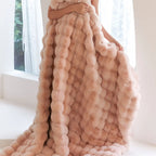 Ultra-Soft Plush Throw Blanket, Five Sizes and Colours