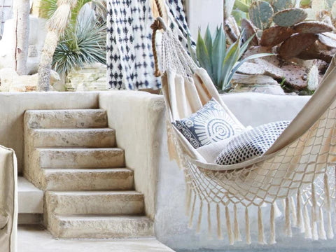 Handwoven Macrame Cotton Hammock, Double, 200x150cm