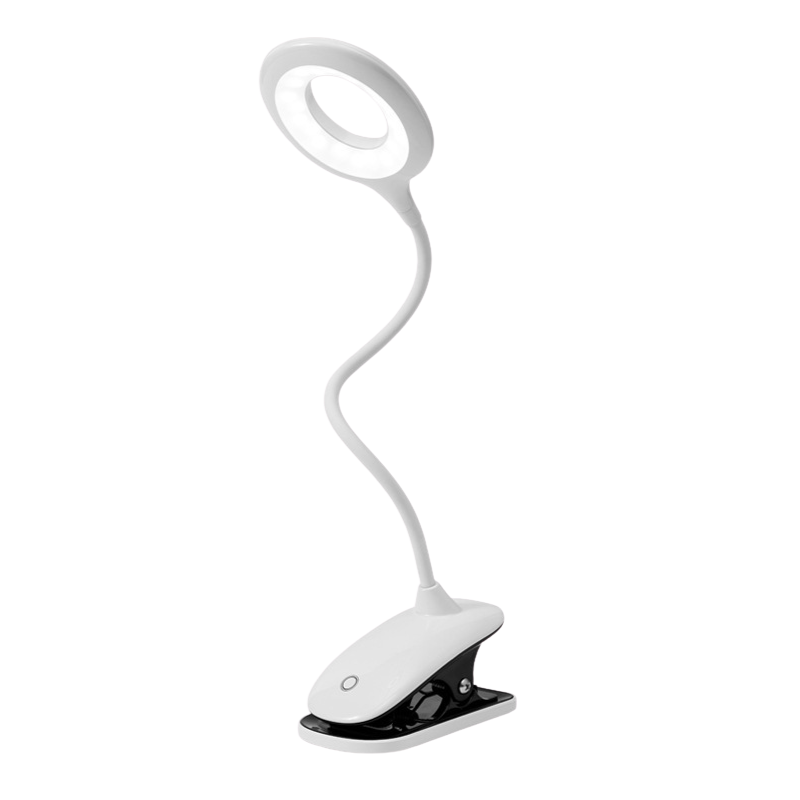 Rechargeable Clip-On Reading Light with Flexible Neck